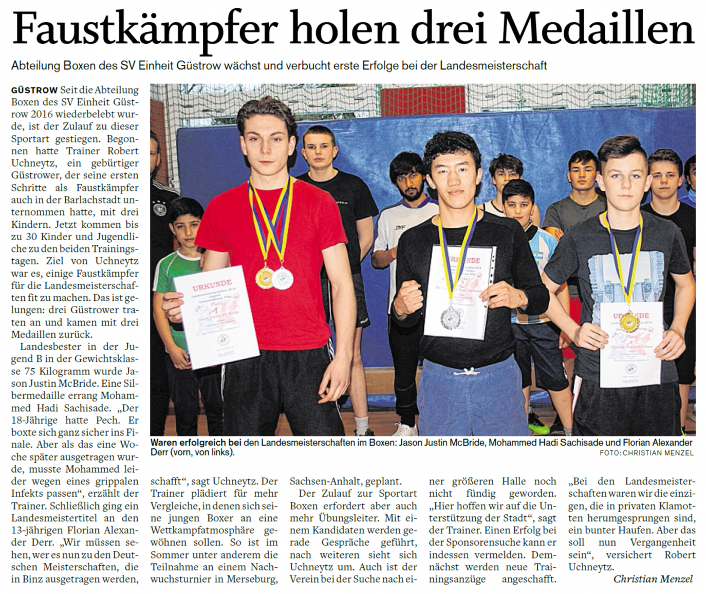 SVZ vom 21.03.2018, Christian Menzel