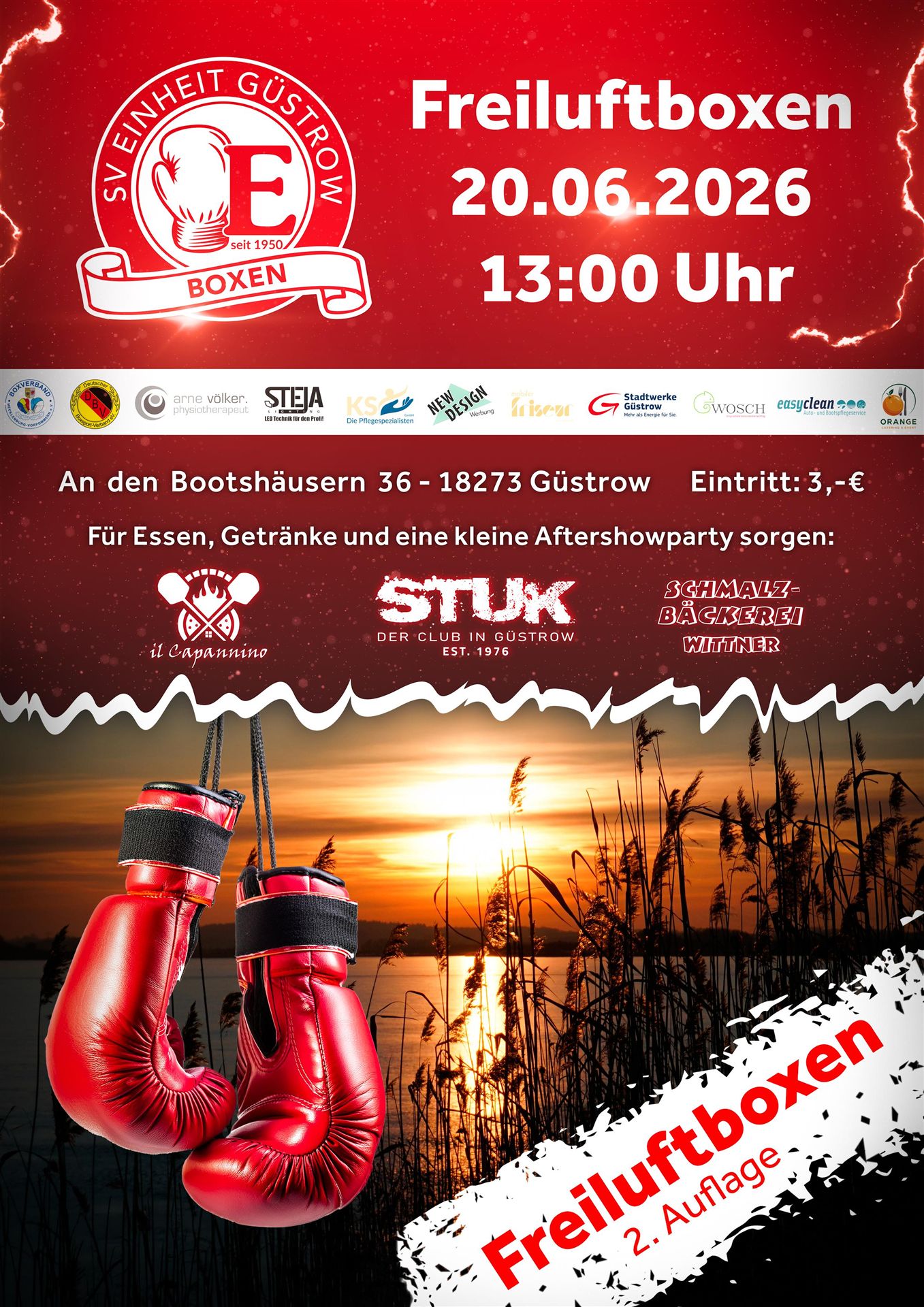 Freiluftboxen am Inselsee